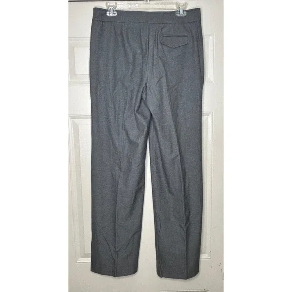 Liz Claiborne Womens Sloane Pants Size 10 Grey Dress Business Straight - Picture 3 of 5